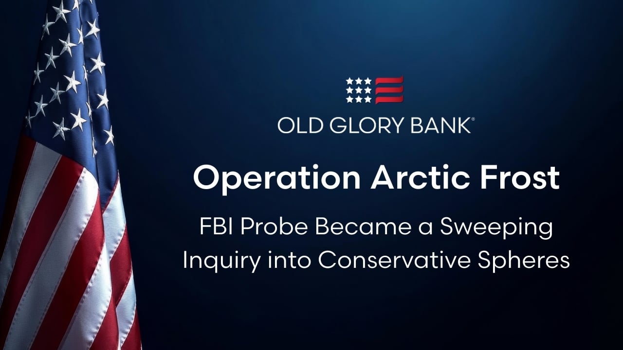 American flag on dark blue background