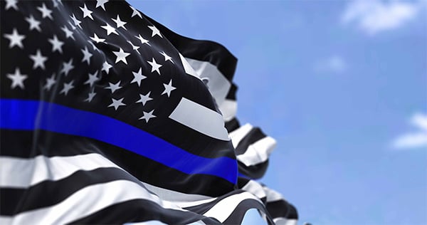 Thin Blue Line Flag